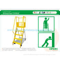 Heavy Duty Warehouse 6 Step Ladder Truck With Wheels Hbe-lt-2